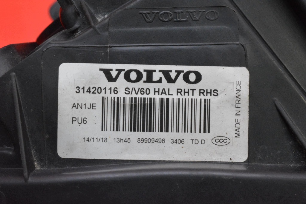 REFLEKTOR right light front EU 31420116 VOLVO V60 1 and LIFT 13-20