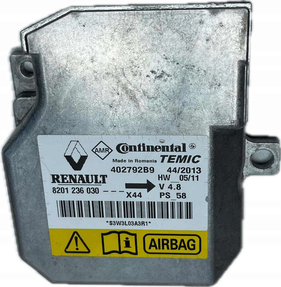 RENAULT TWINGO II 2007 - modulo SENSOR airbag airbag 8201236030 402792B9