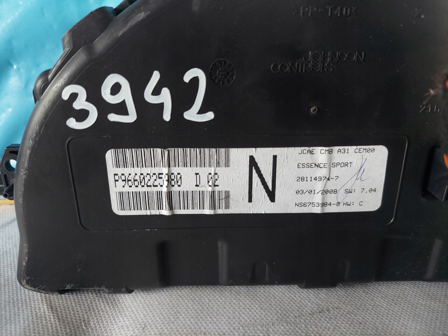 dials clock CITROEN C2 1.4 B P9660225980
