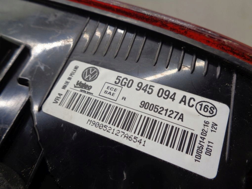 VW GOLF VII HB 5G0 light rear part left right