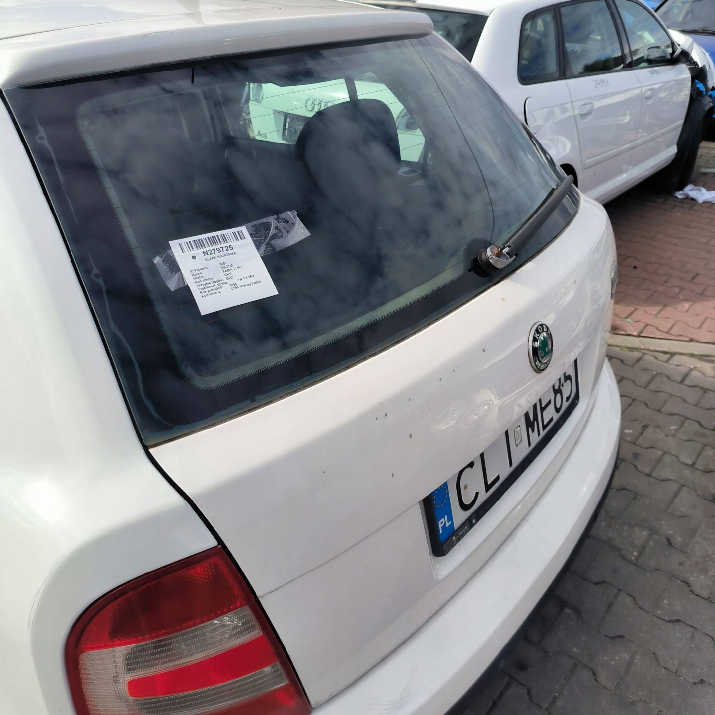 trunk door boot LF9E SKODA FABIA and 5D HB LIFT