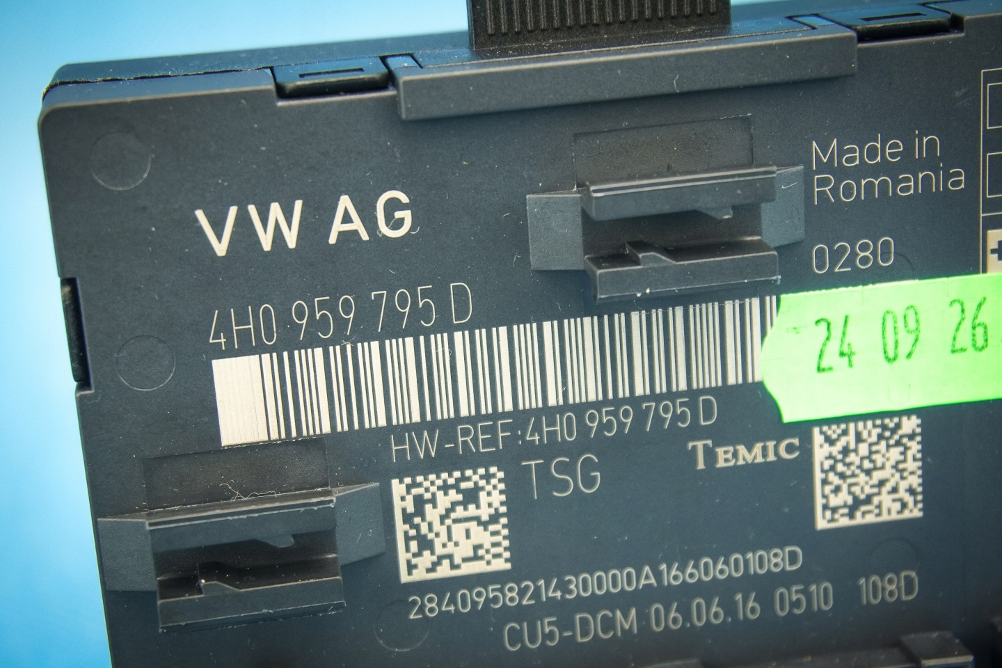 control unit door rear part Audi A8 S8 4H 4H0959795D dociag