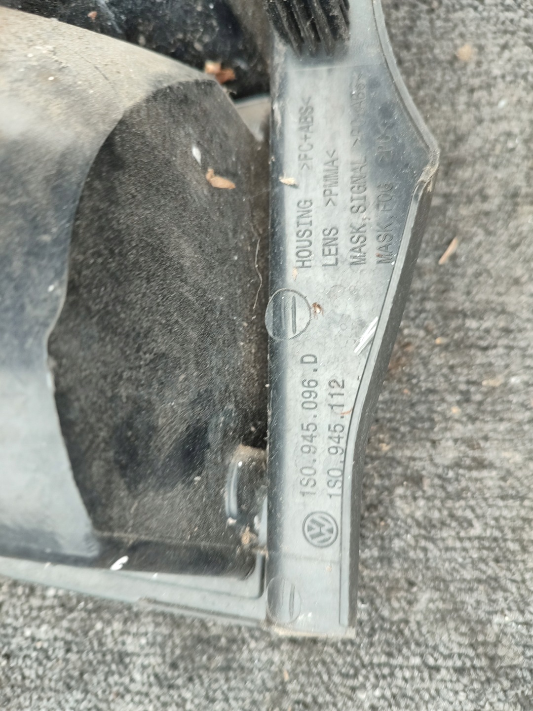 light right rear part right rear Volkswagen UP 1S0945096D 1S0945112