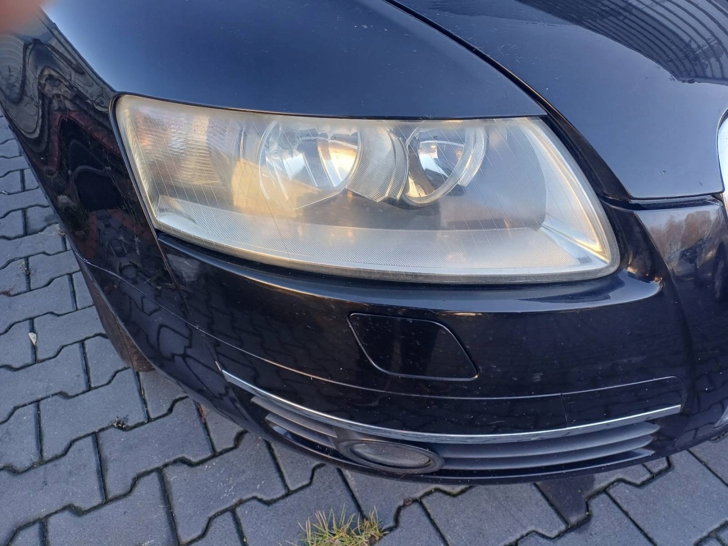 complete front AUDI A6 C6 LY9B bonnet bumper fenders lights