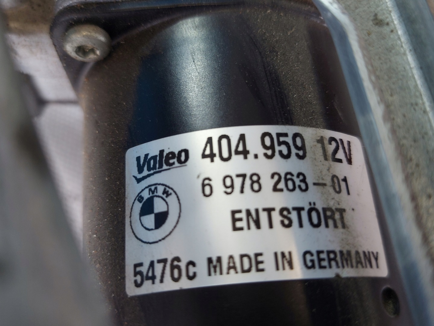 wiper mechanism BMW E92 7161711 front