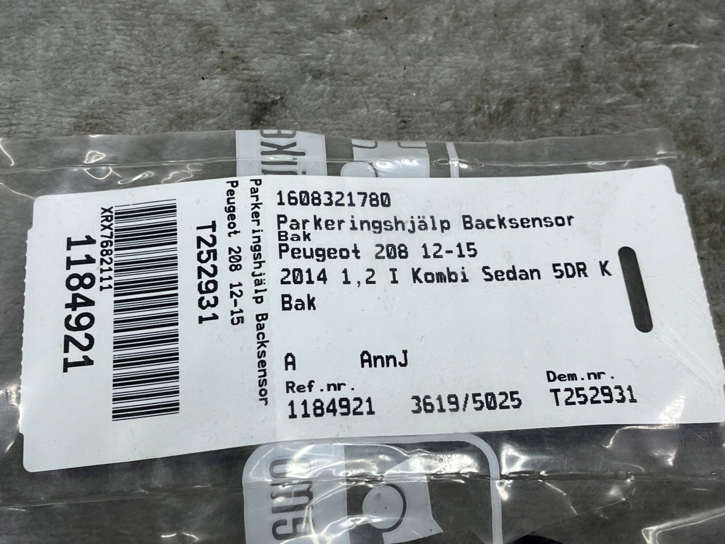 Sensor PDC PSA 1608321780 Original 1609981080 1608321780 9675202477F4 !J
