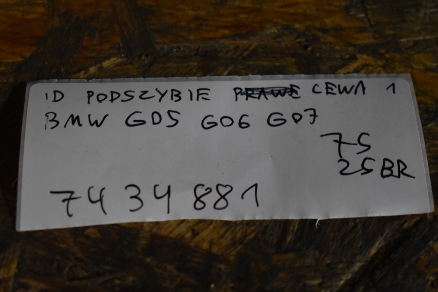 IDEALNE torpedo left BMW G05 G06 G07 1