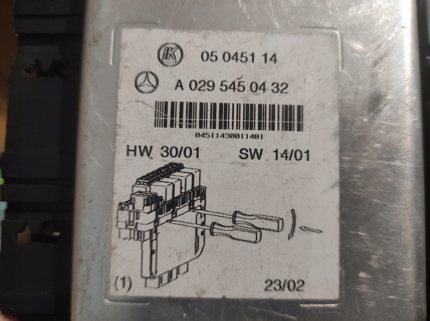 MERCEDES S 220 module control unit NR A 029 545 04 32