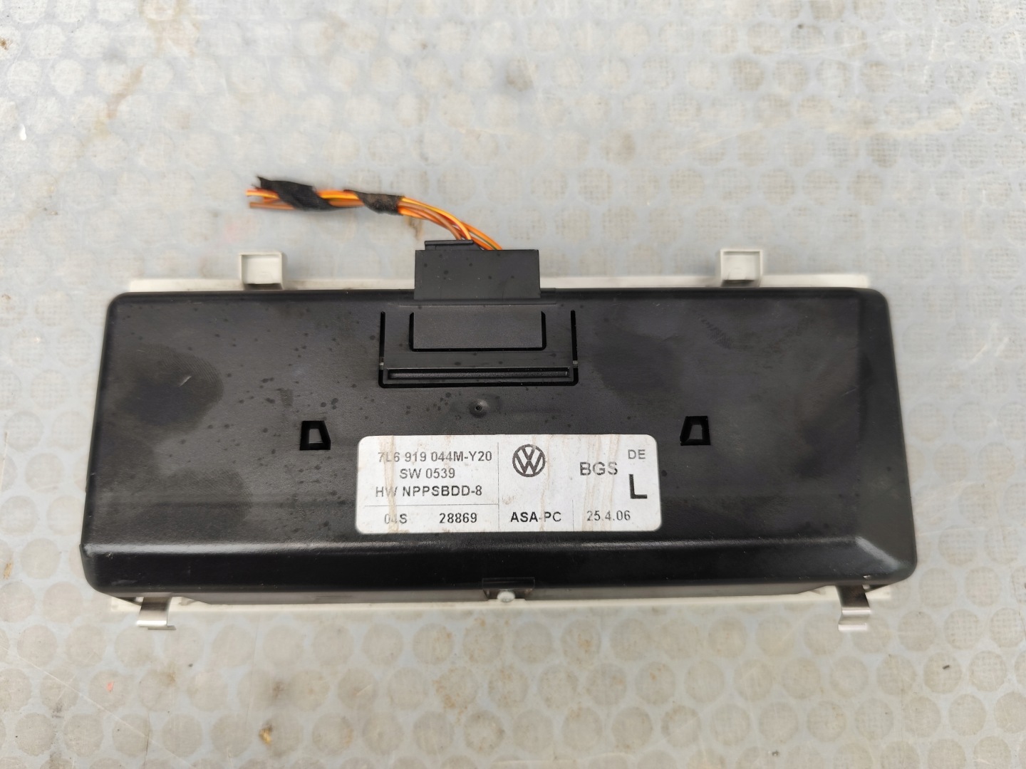 VW T5 control panel display WEBASTO 7L6919044M-Y20