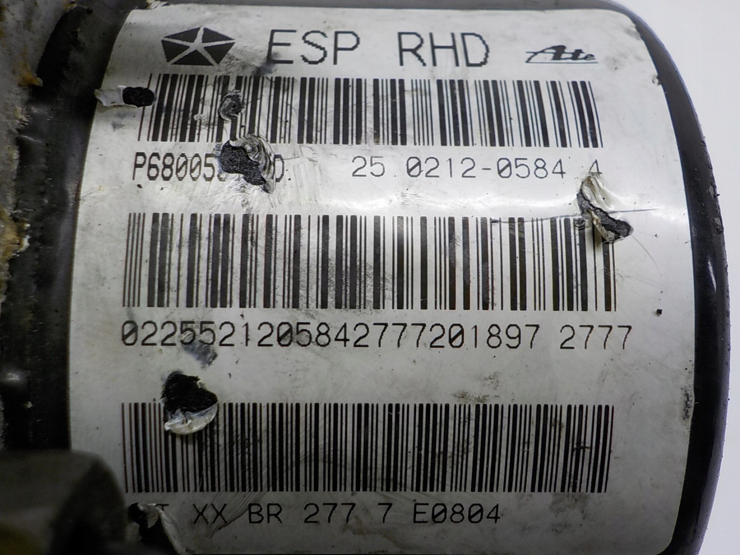 DODGE AVENGER JS Pompa ABS P68005341AD 25.0212-0584.4 28.5260-5500.3