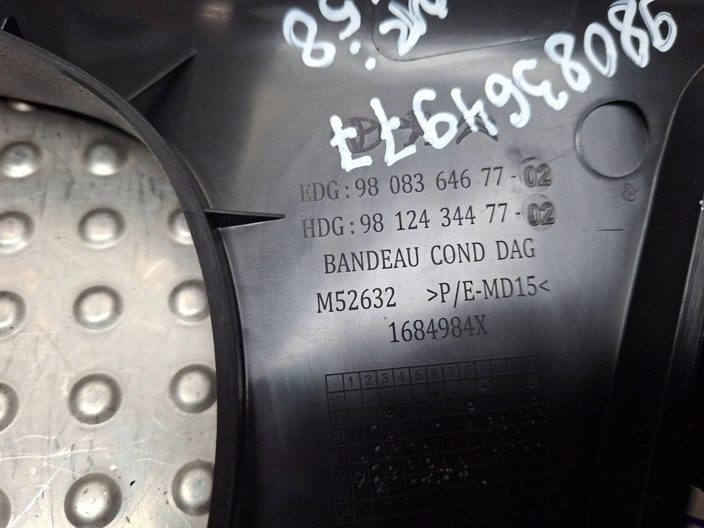 RÁM obal budíku 9808364677 CITROEN JUMPY III EXPERT III 2016