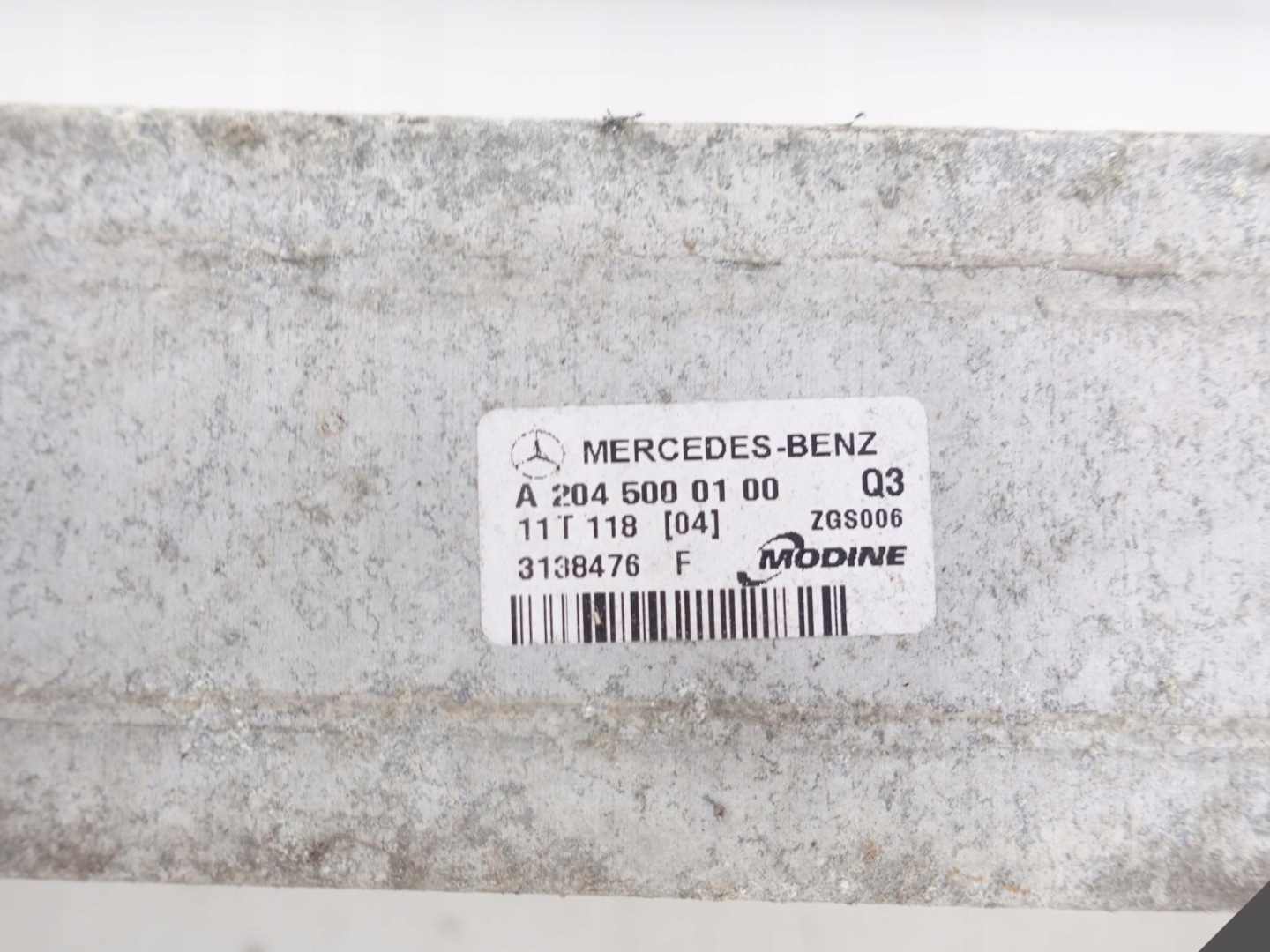 MERCEDES E 212 207 C 204 GLK SLK 172 intercooler