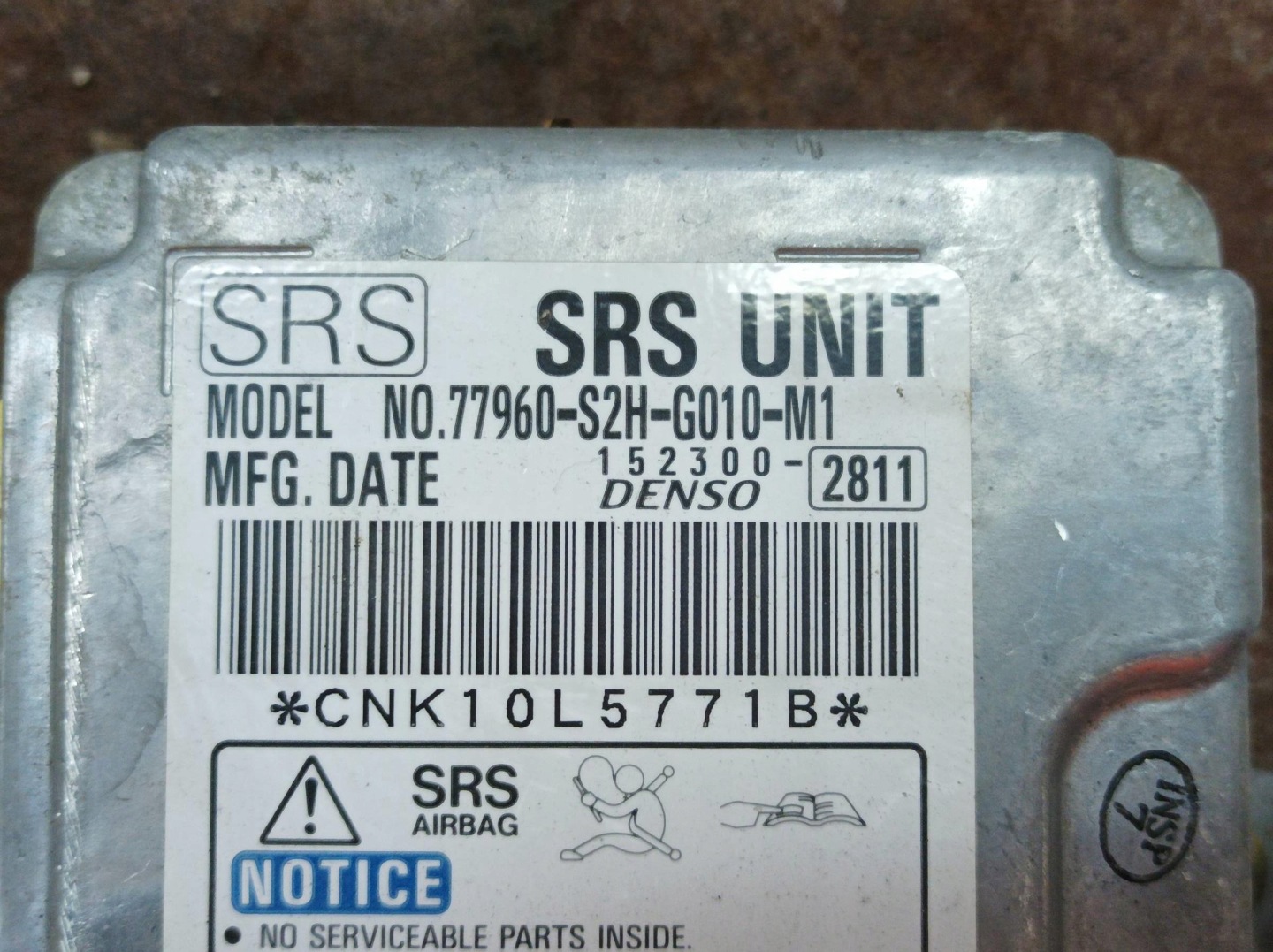 SENSOR airbag 77960-S2H-G010-M1 Honda HR-V e (1998-2006)