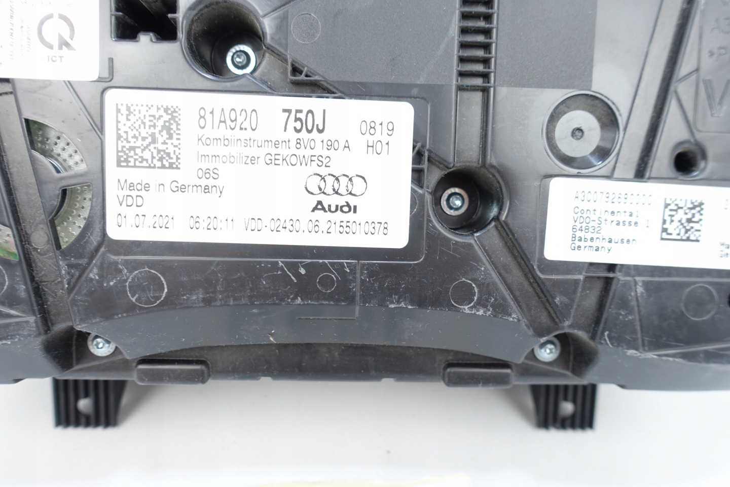 AUDI Q2 81A 2016- dials dials 81A920750J