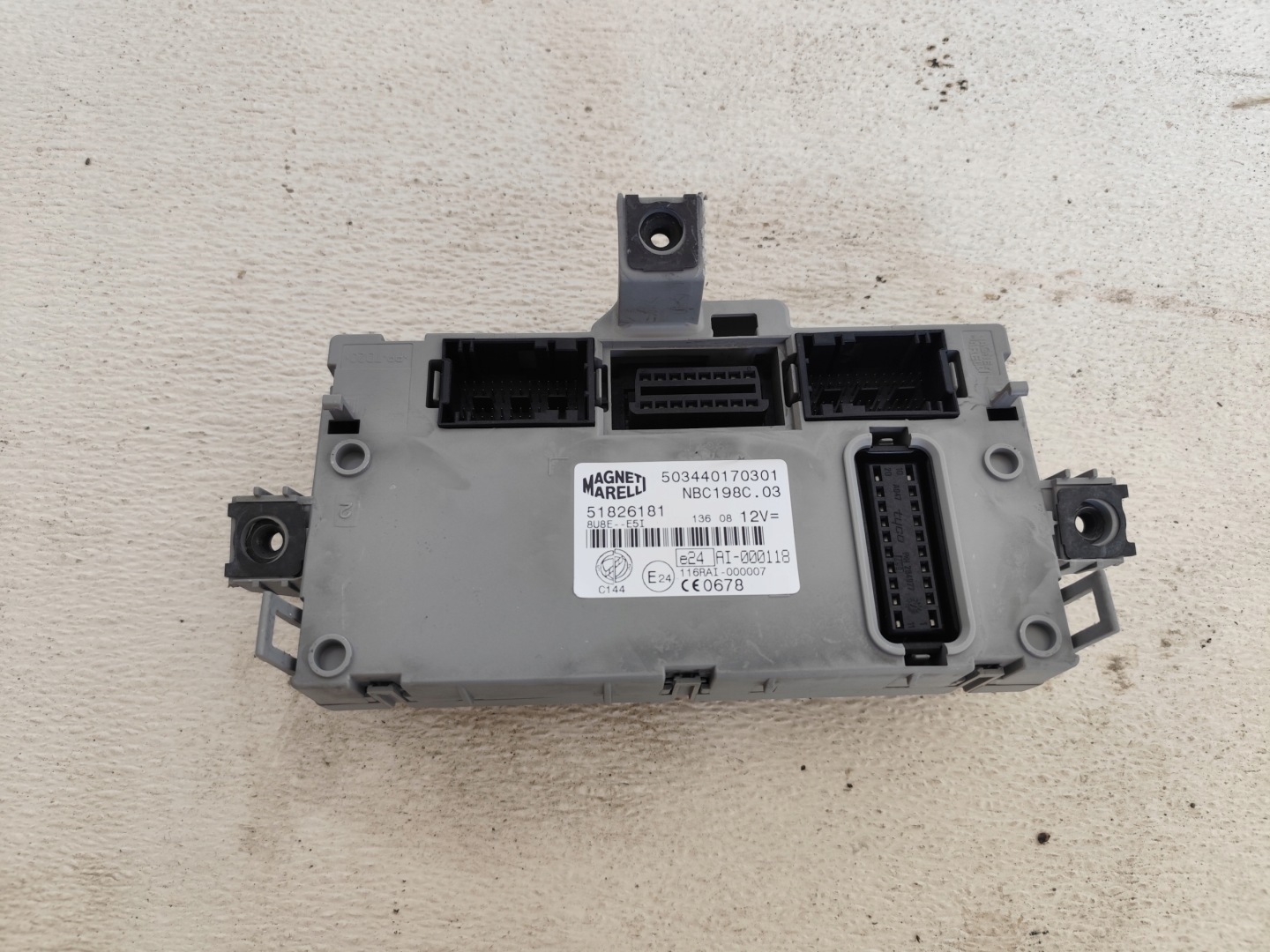 FIAT BRAVO II 2008 module control unit BSI 51826181