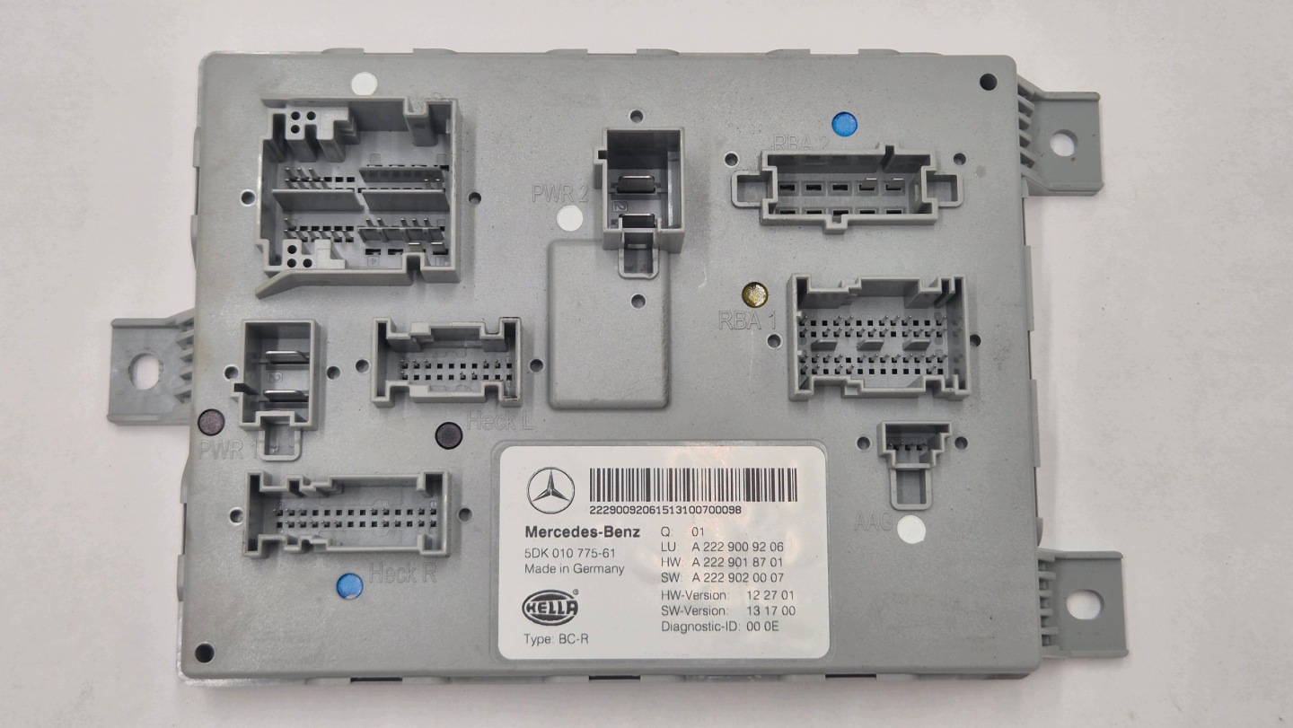 comfort control unit control unit SAM MERCEDES S W222 2229009206 original!!!