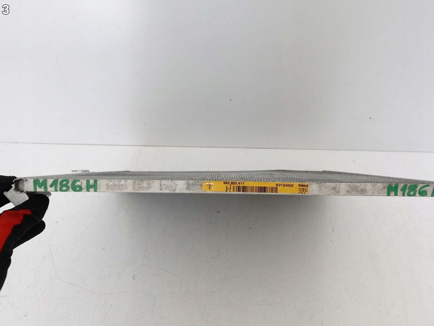 PORSCHE 992 911 19- air conditioning radiator right=left