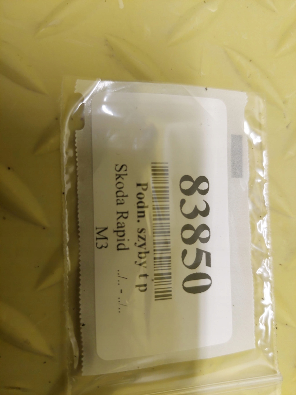 SKODA RAPID II window regulator right rear part 122350D
