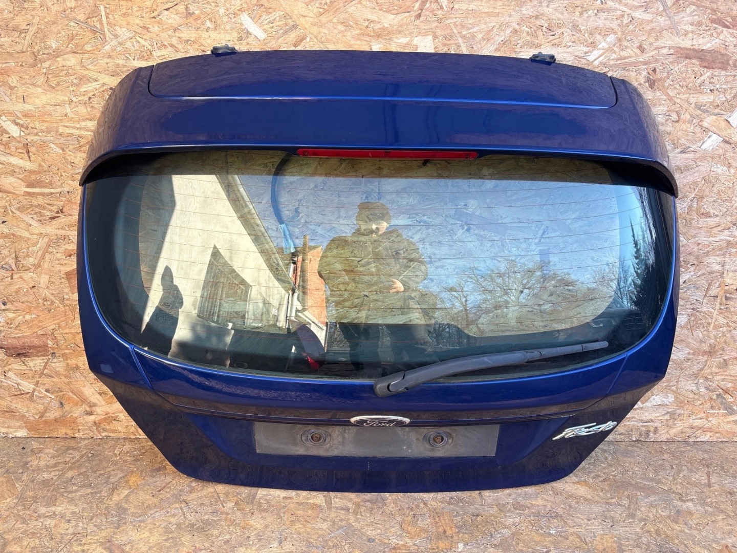 complete trunk door boot rear part Ford Fiesta MK7 VII blue