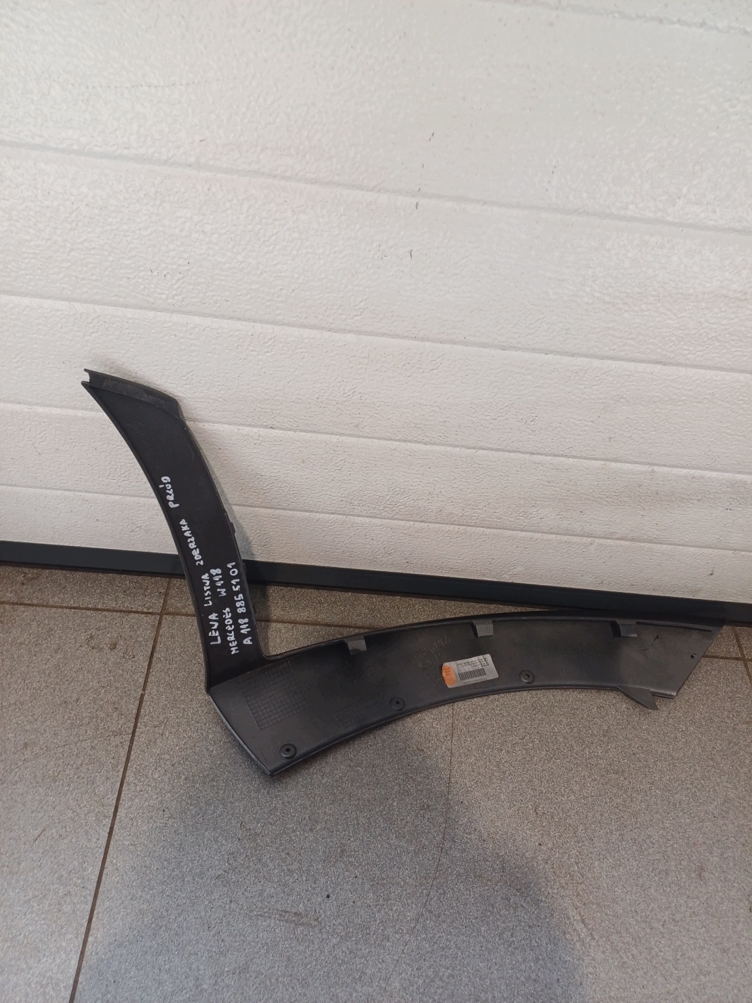 moulding of a bumper left front front MERCEDES W 118 A1188855101