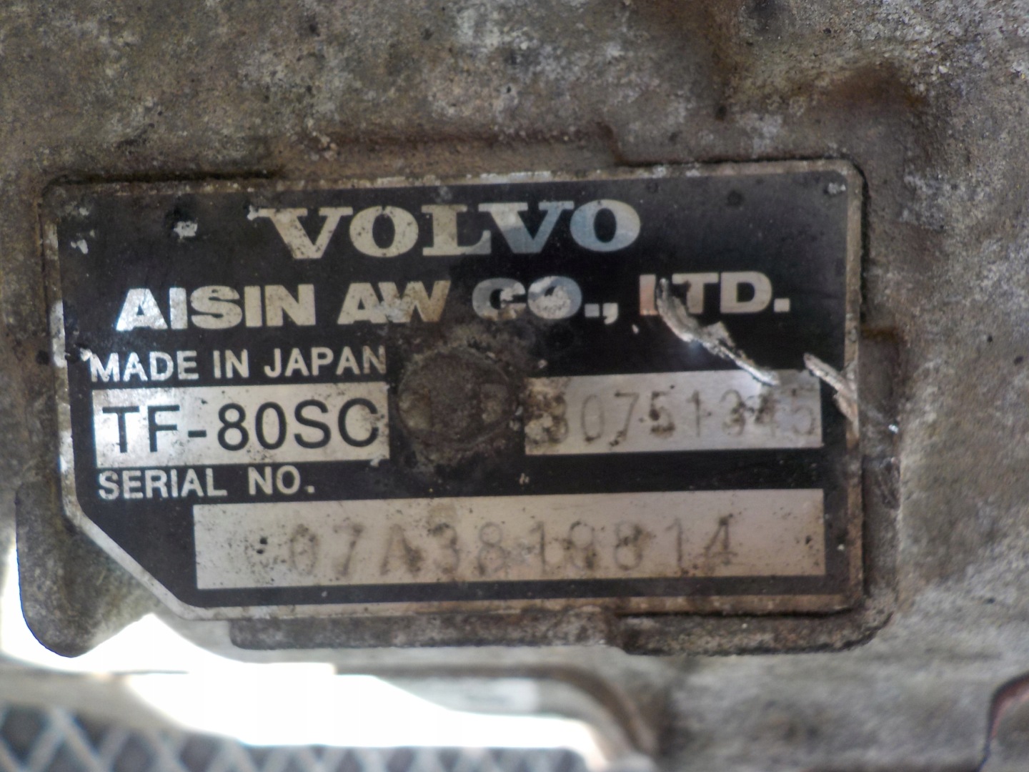 VOLVO V70 e 2.4 d5 CAMBIO TF80-SC 30751345