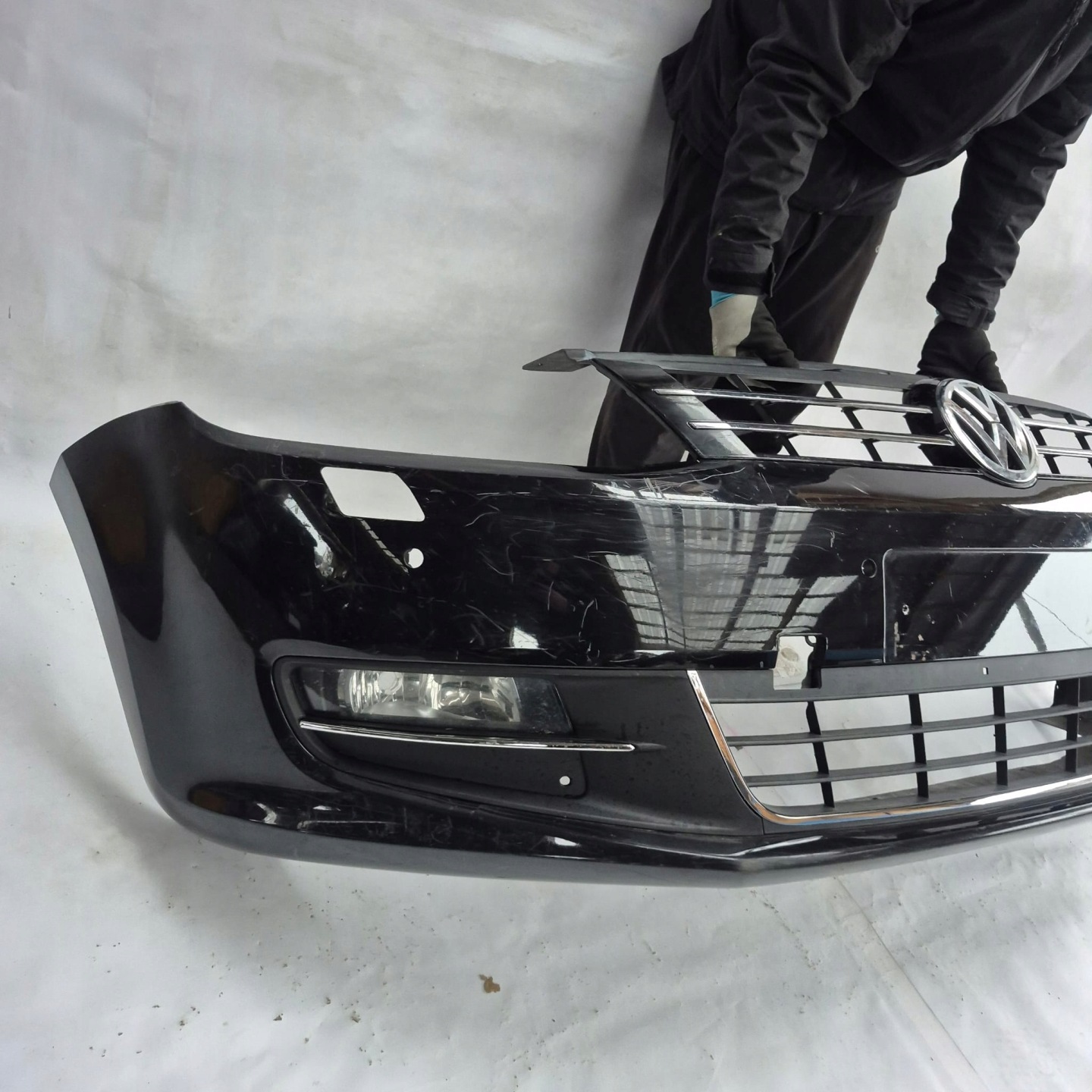 VW SHARAN II 2 10-22 bumper front front SPR 4XPDC 7N0807221A