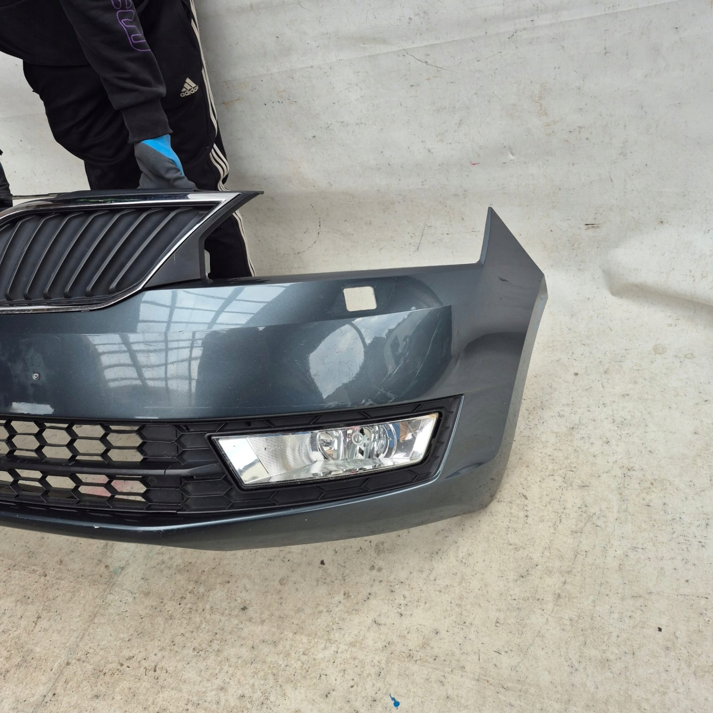 SKODA RAPID 12-17 bumper front front washer 5JA807221B