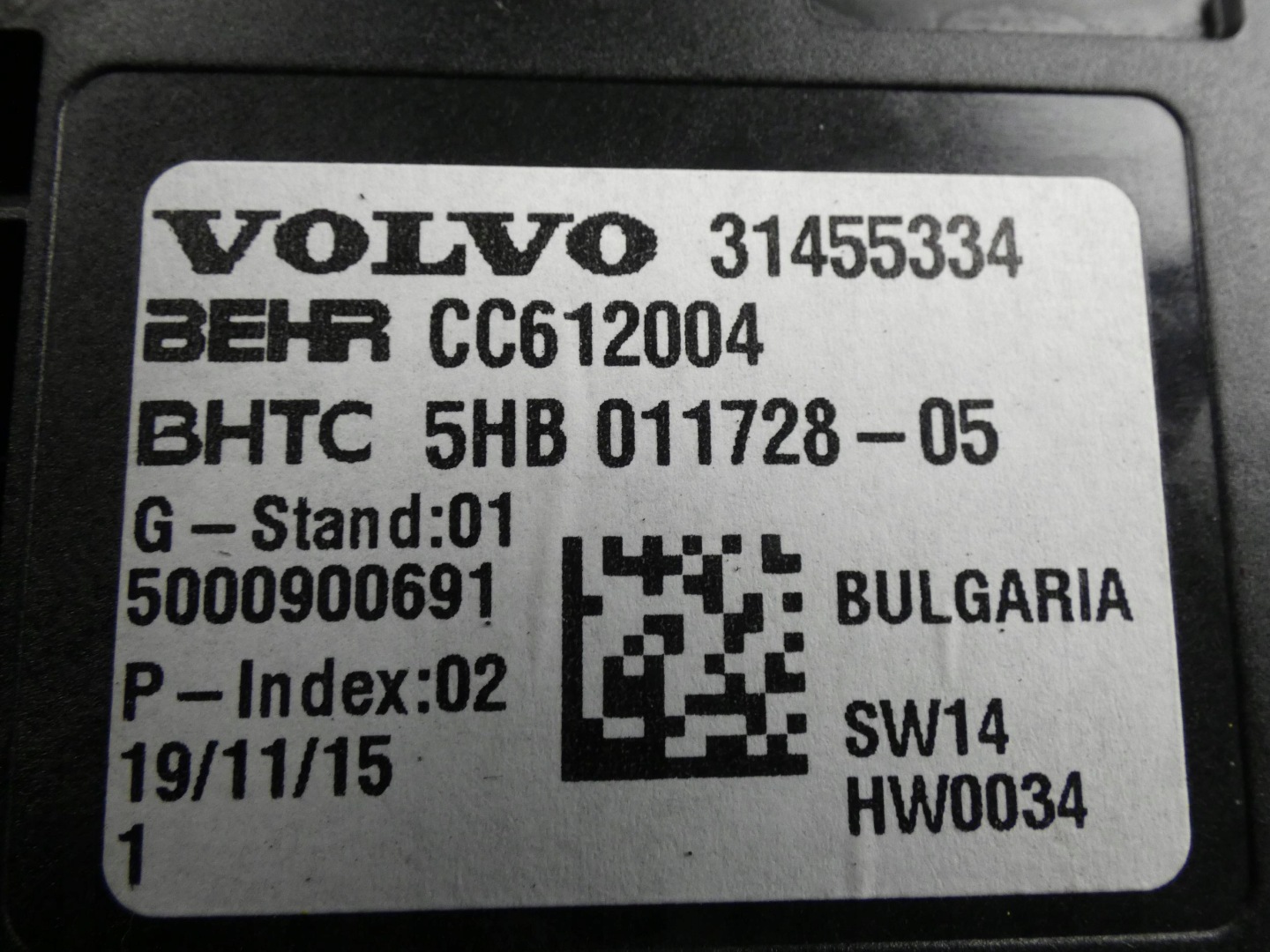 VOLVO XC90 II module control unit of the air conditioning air conditioning devices