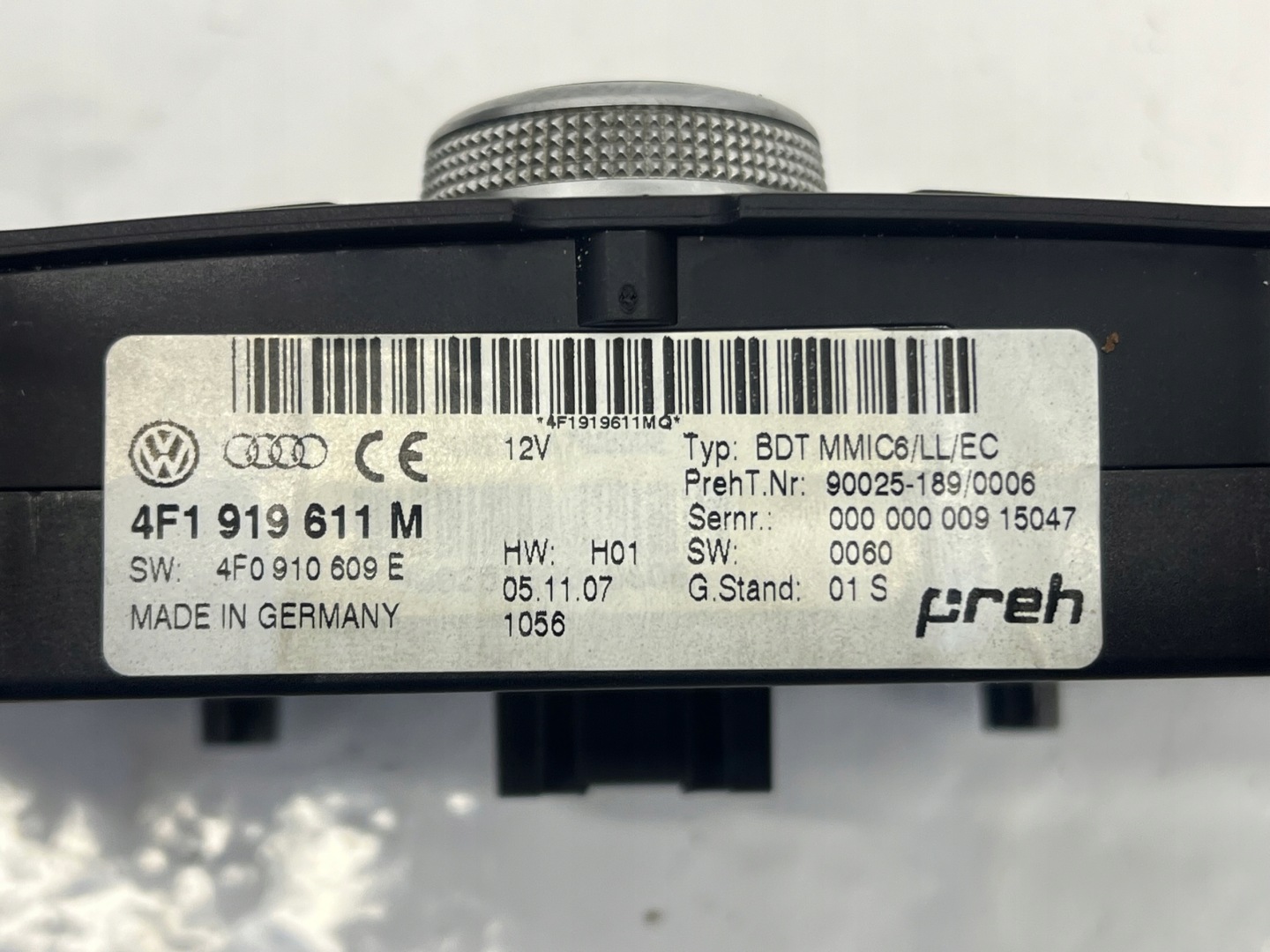 control panel MMI RADIA 4F1919611M - AUDI A6 C6 EUROPA