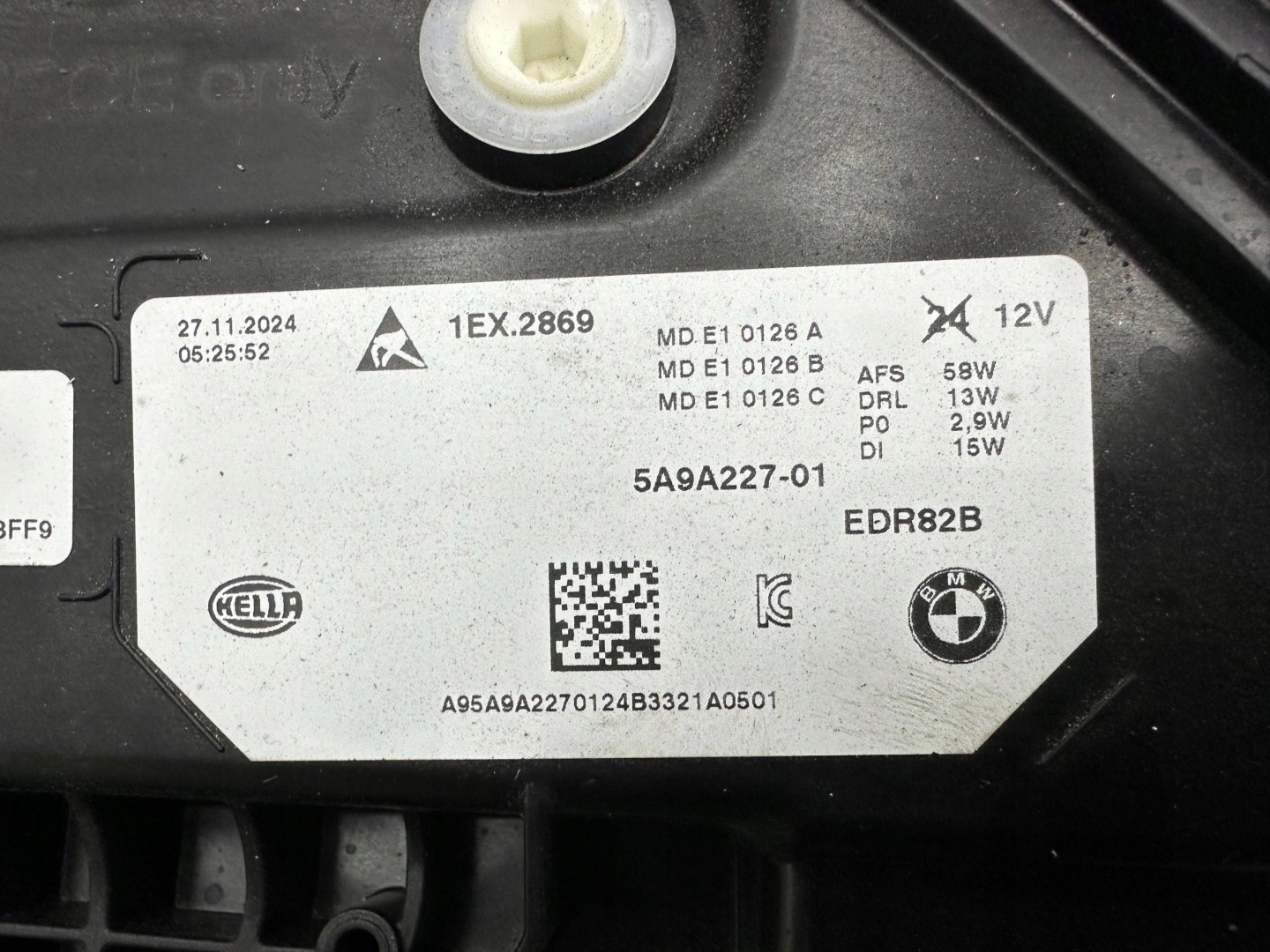 Reflektor front side left BMW X1 U11 5A9A22701