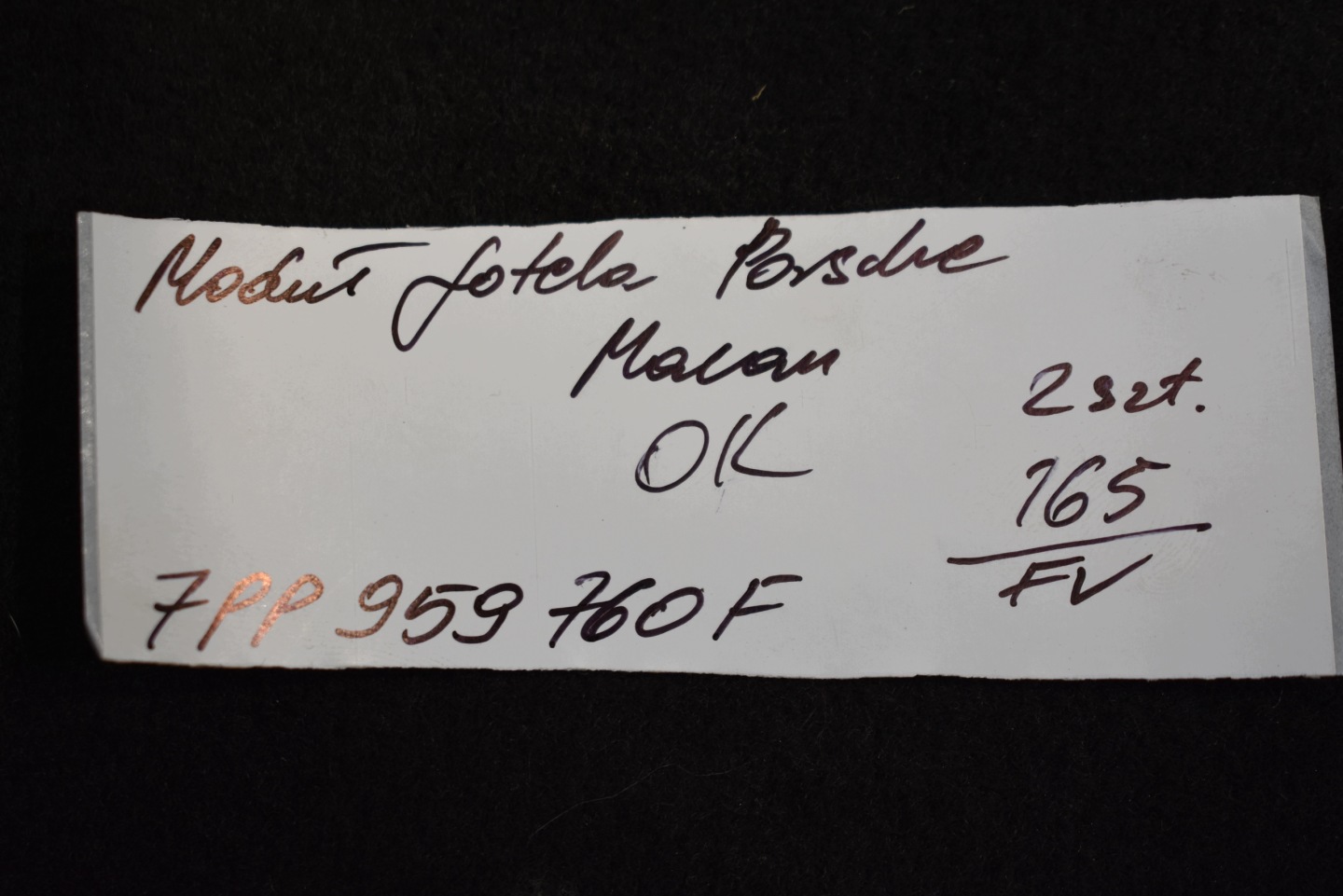 parfait état module siège PORSCHE MACAN 7PP959760F