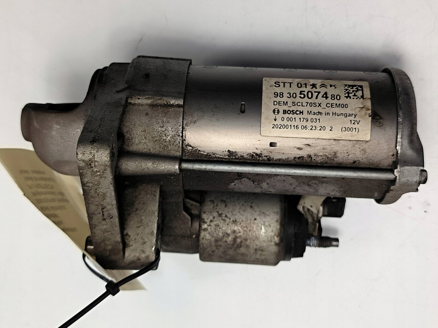 starter 9830507480 1.6 PURETECH PEUGEOT 508 II