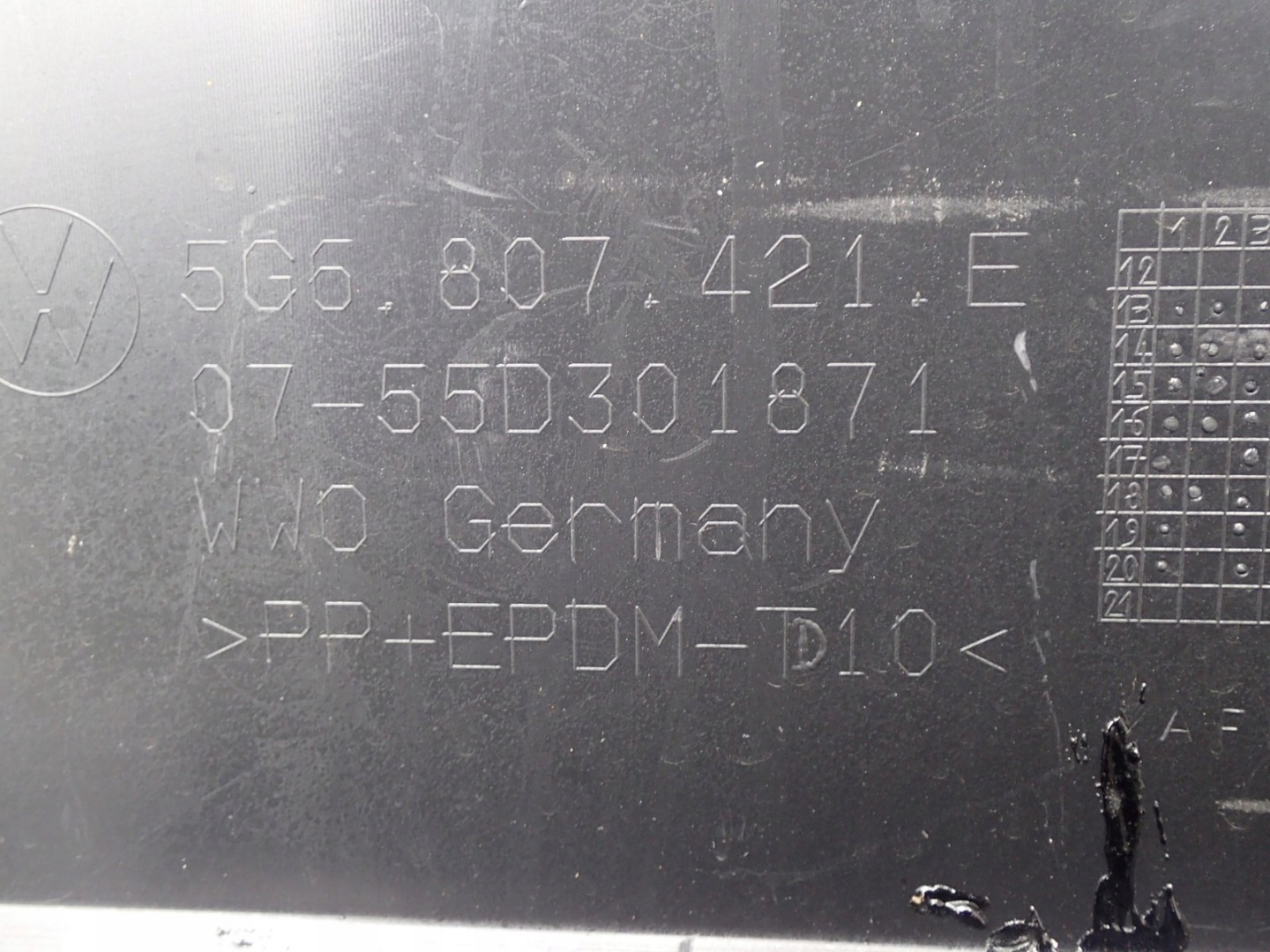 bumper rear part rear VW GOLF VII 7 5G6 R LINE HB