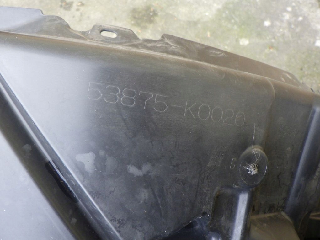 TOYOTA YARIS 4 IV 20- 53875-K0020 mudguard right front