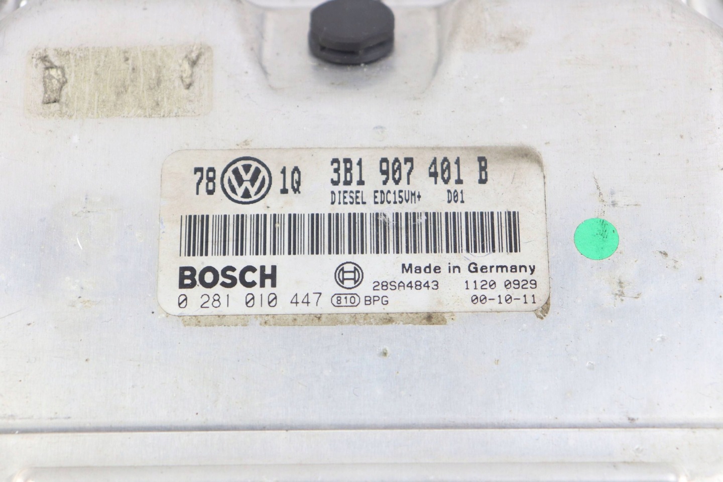 VW PASSAT B5 FL computer control unit of the engine ECU 2.5 TDI 3B1907401B