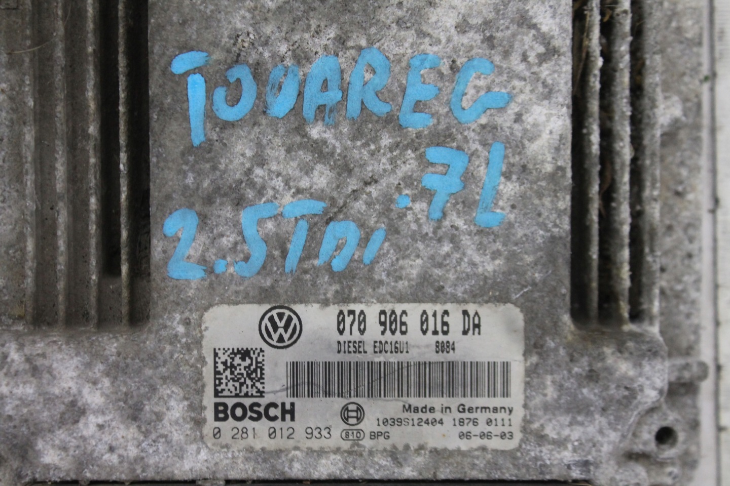 computer Motore 070906016DA VW TOUAREG 7L 2.5 TDI