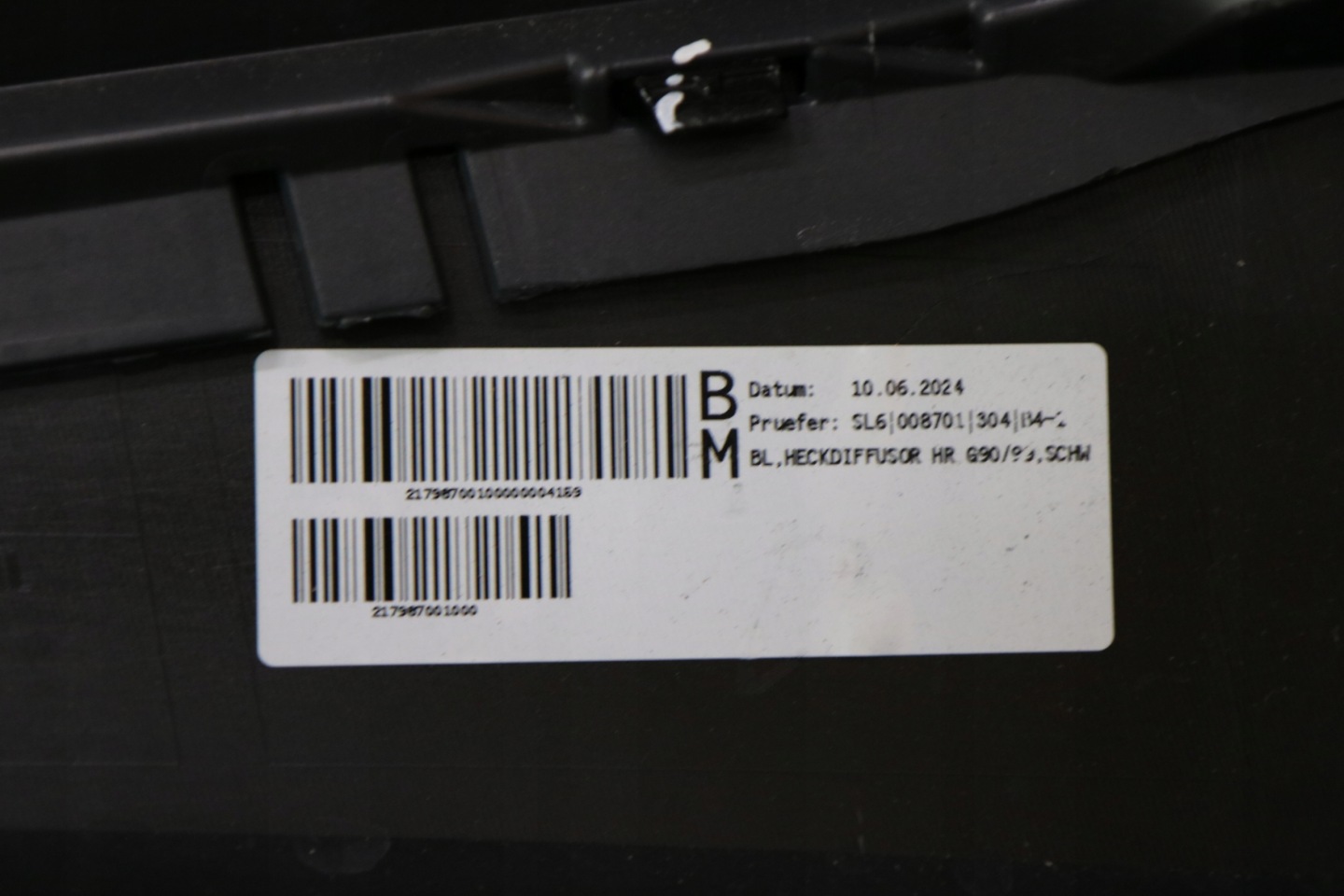 BMW M5 G90 complete bumper rear part rear
