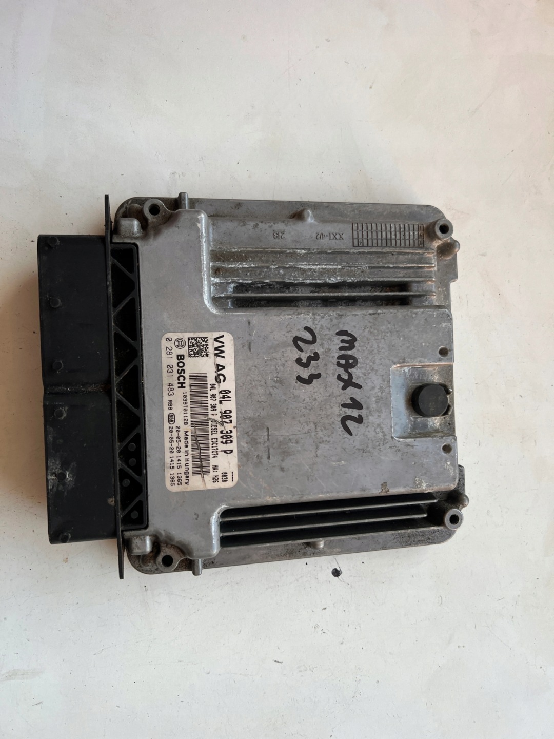 AUDI A3 Q3 3 DFGA 2.0 TDI 04L907309P 0281031483 EDC17C74 computer Originale