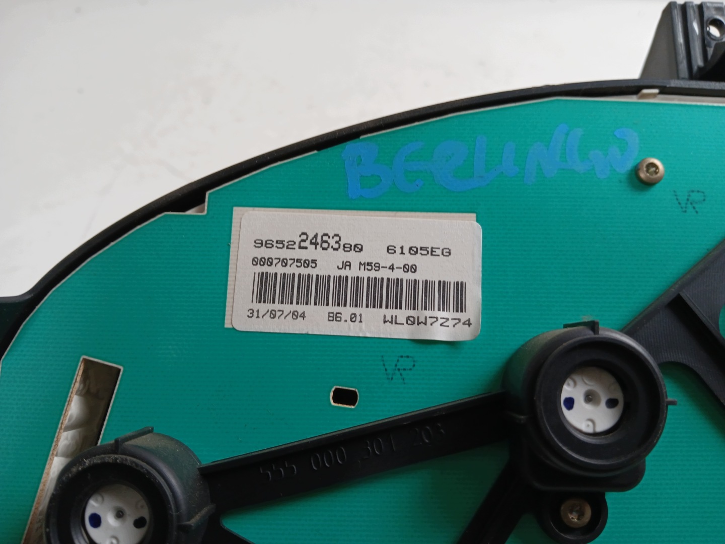 CITROEN BERLINGO and 1.9 D dials dials 9652246380