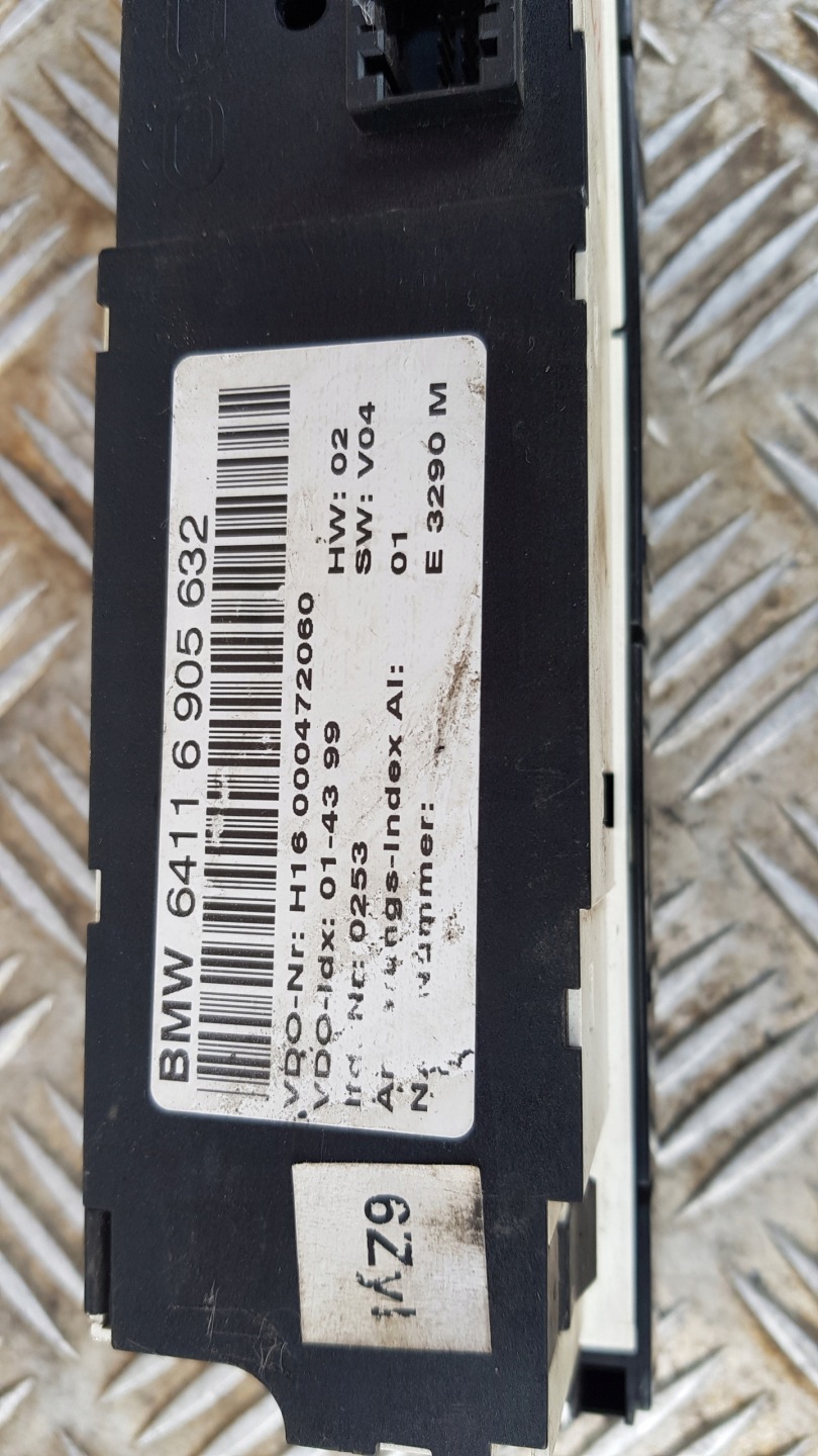 BMW E46 Bouton Unite commande clima 6905632