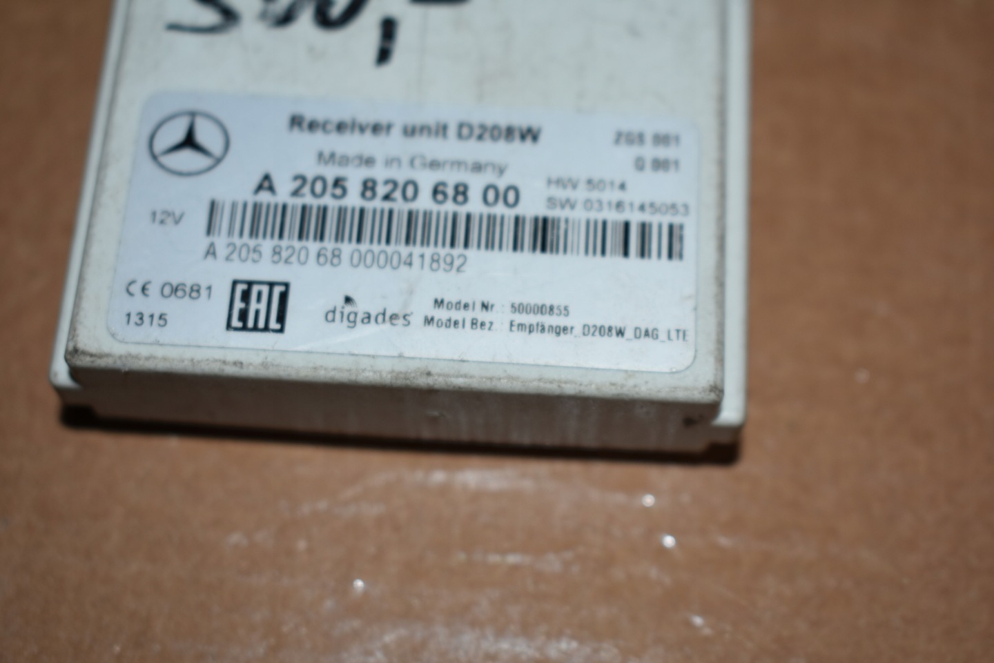 IDEALNY control unit WEBASTO MERCEDES 1 9