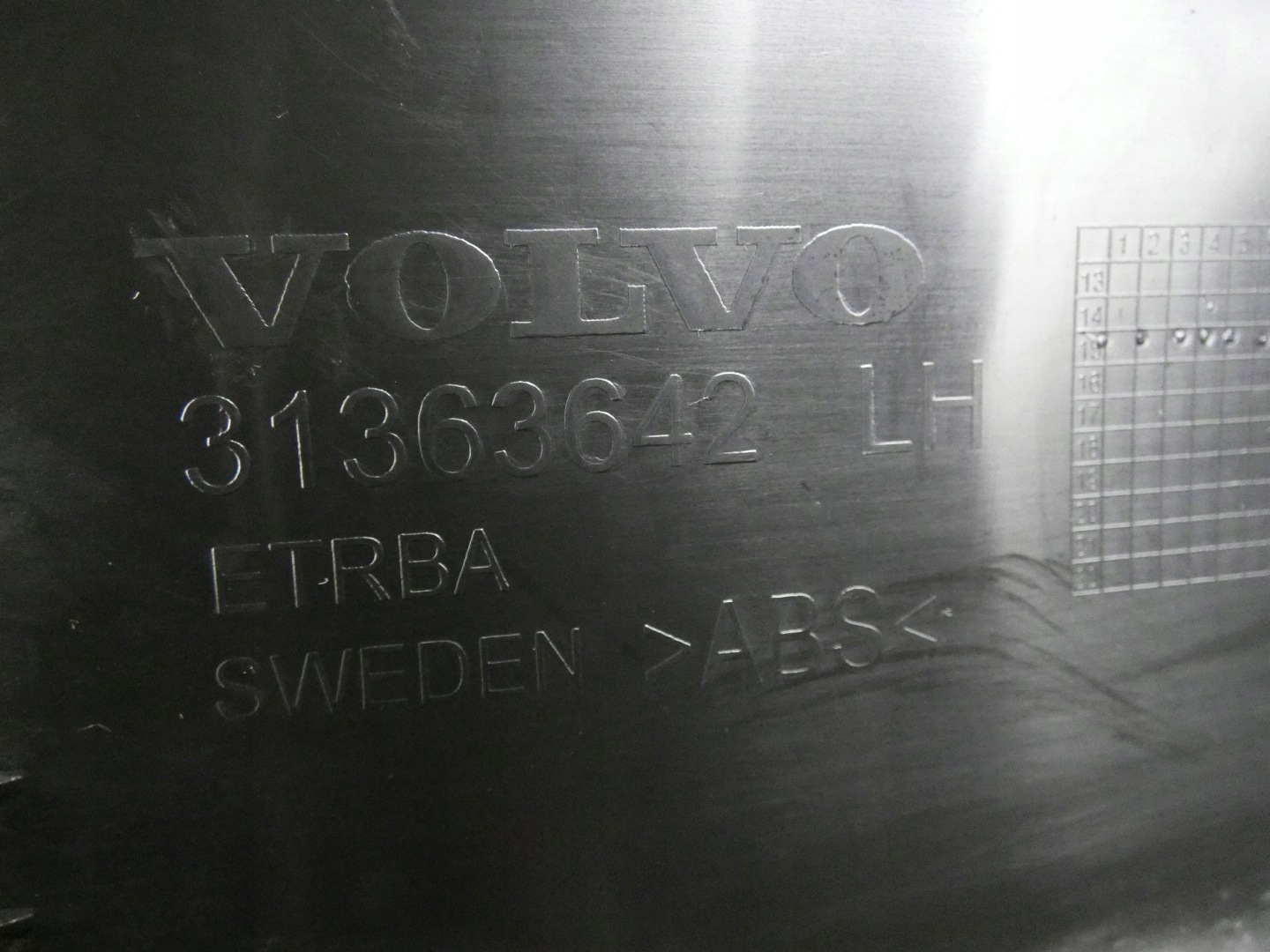 VOLVO XC90 II moulding cap of the threshold threshold left front