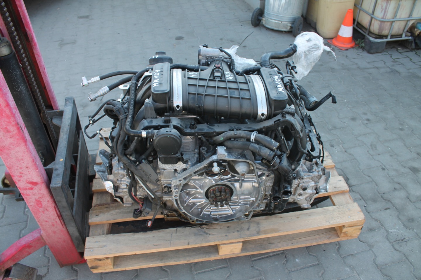 engine complete PORSCHE MA104 3,4 50 TYSKM