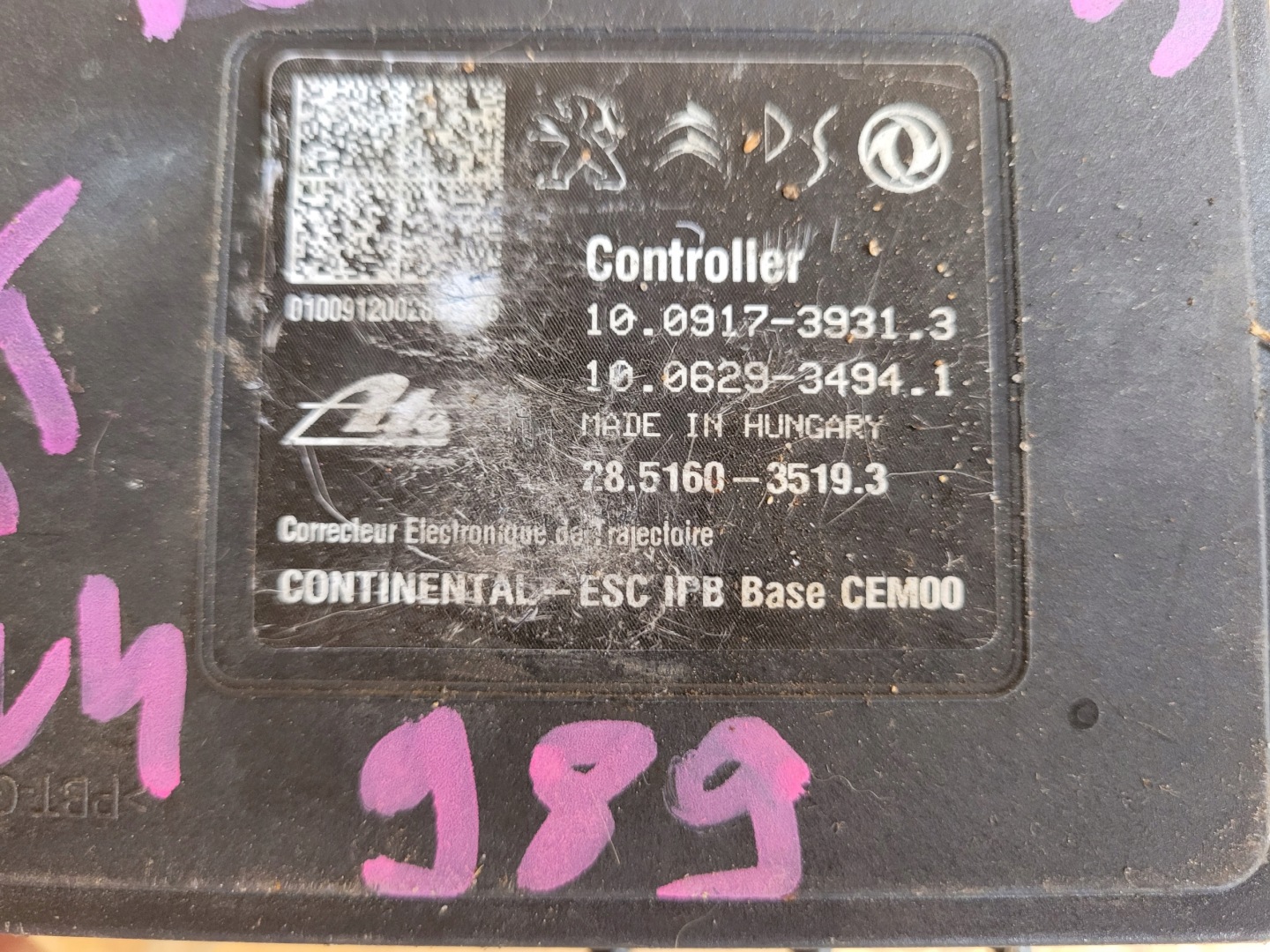 Pompa ABS PSA 9838074480