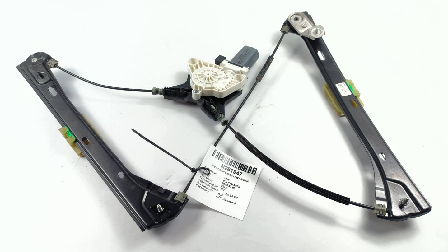 ablakemelő bal eleje EU 3G0837461C VOLKSWAGEN PASSAT B8