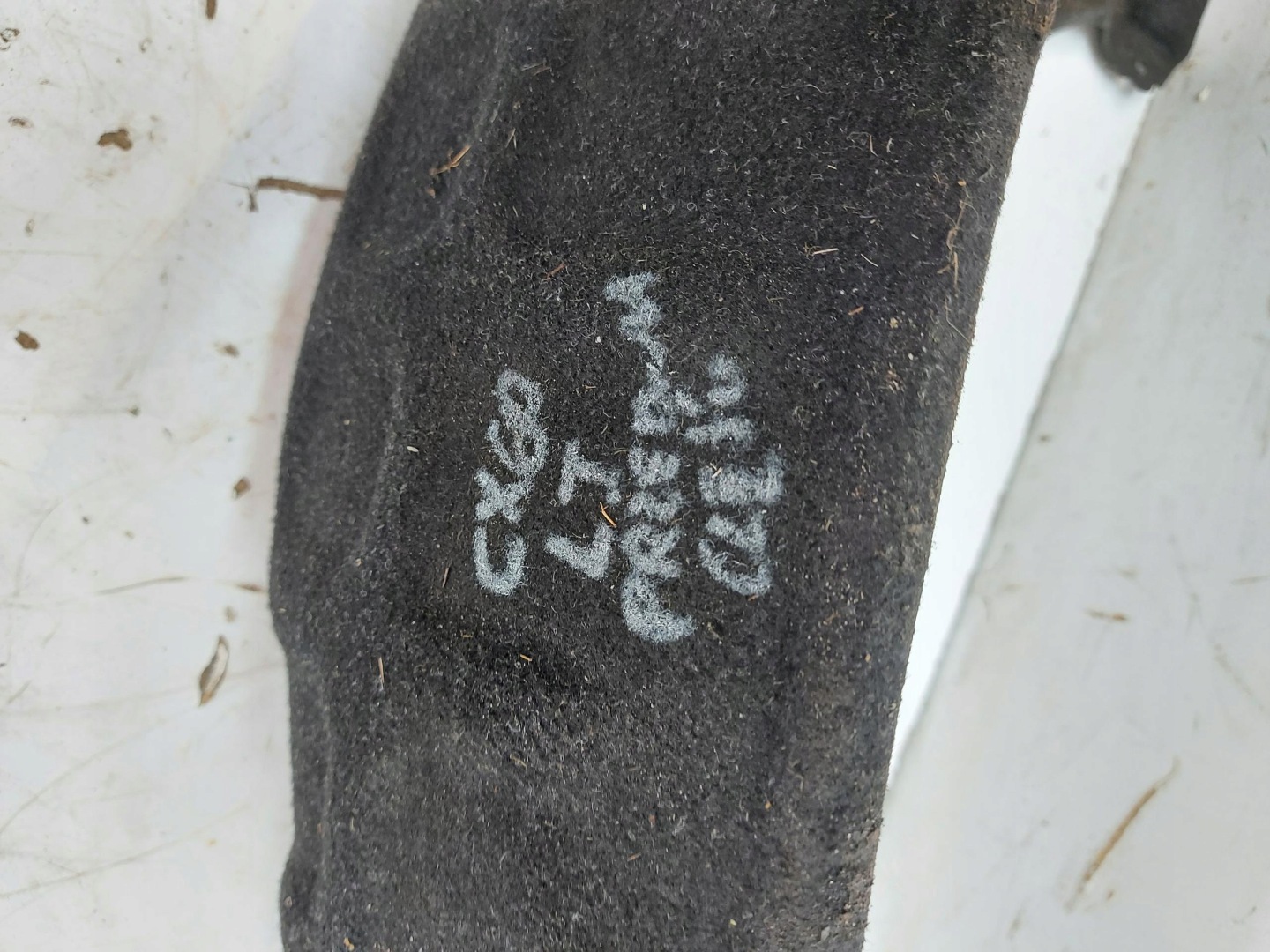 Mazda CX60 2023 mudguard left rear part rear. front part