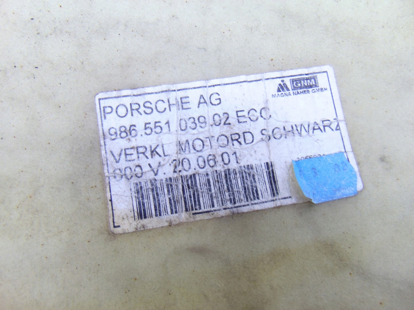 floor mats boot PORSCHE BOXSTER 986