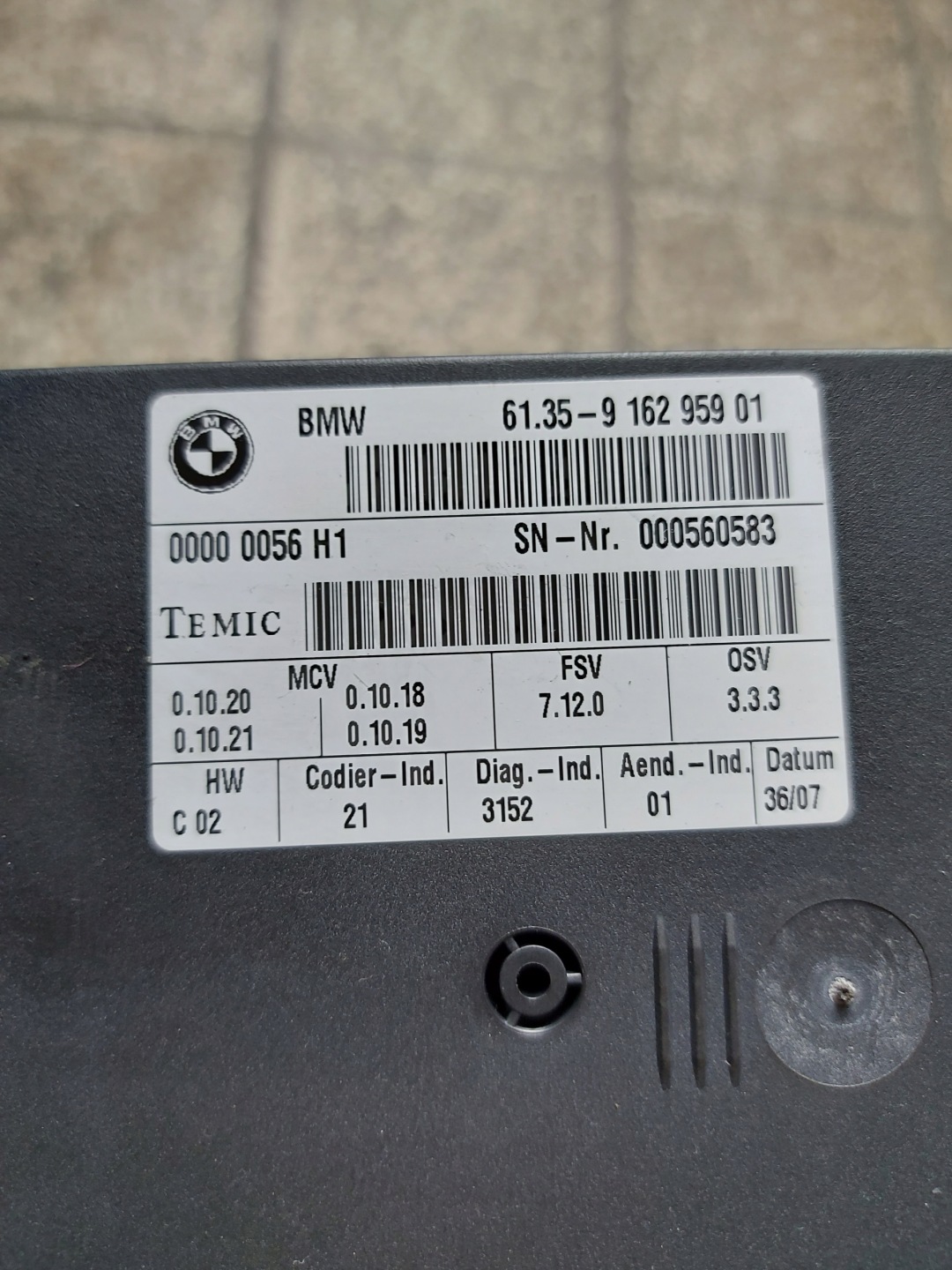 modul Bedienteil SITZ BMW X5 E70 X6 E71 9162959