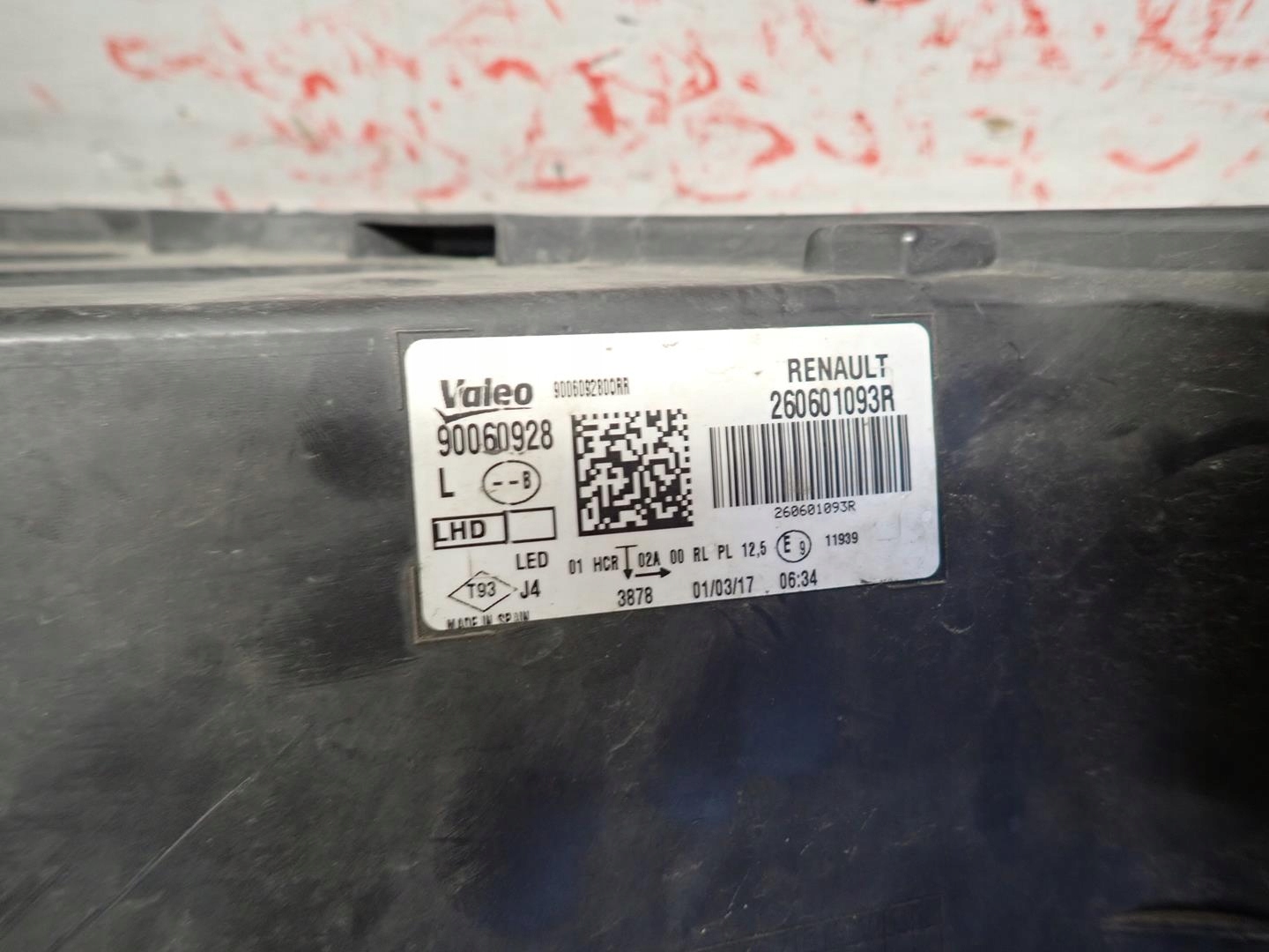light front right left RENAULT MEGANE IV 2016- FULL LED 260601093