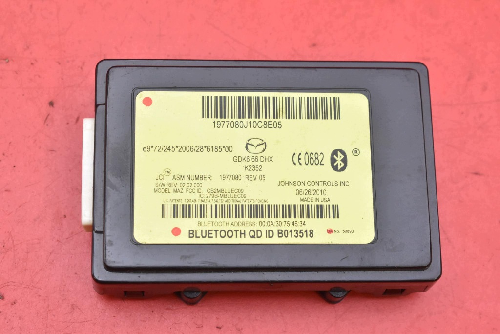 control unit module BLUETOOTH GDK666DHX MAZDA 6 2 II GH LIFT 09-13